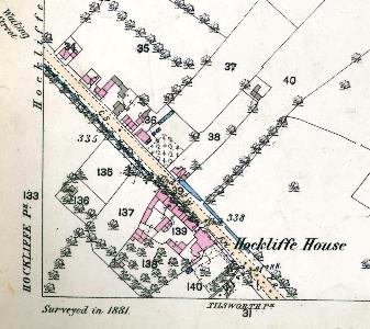 The centre of the village in 1882